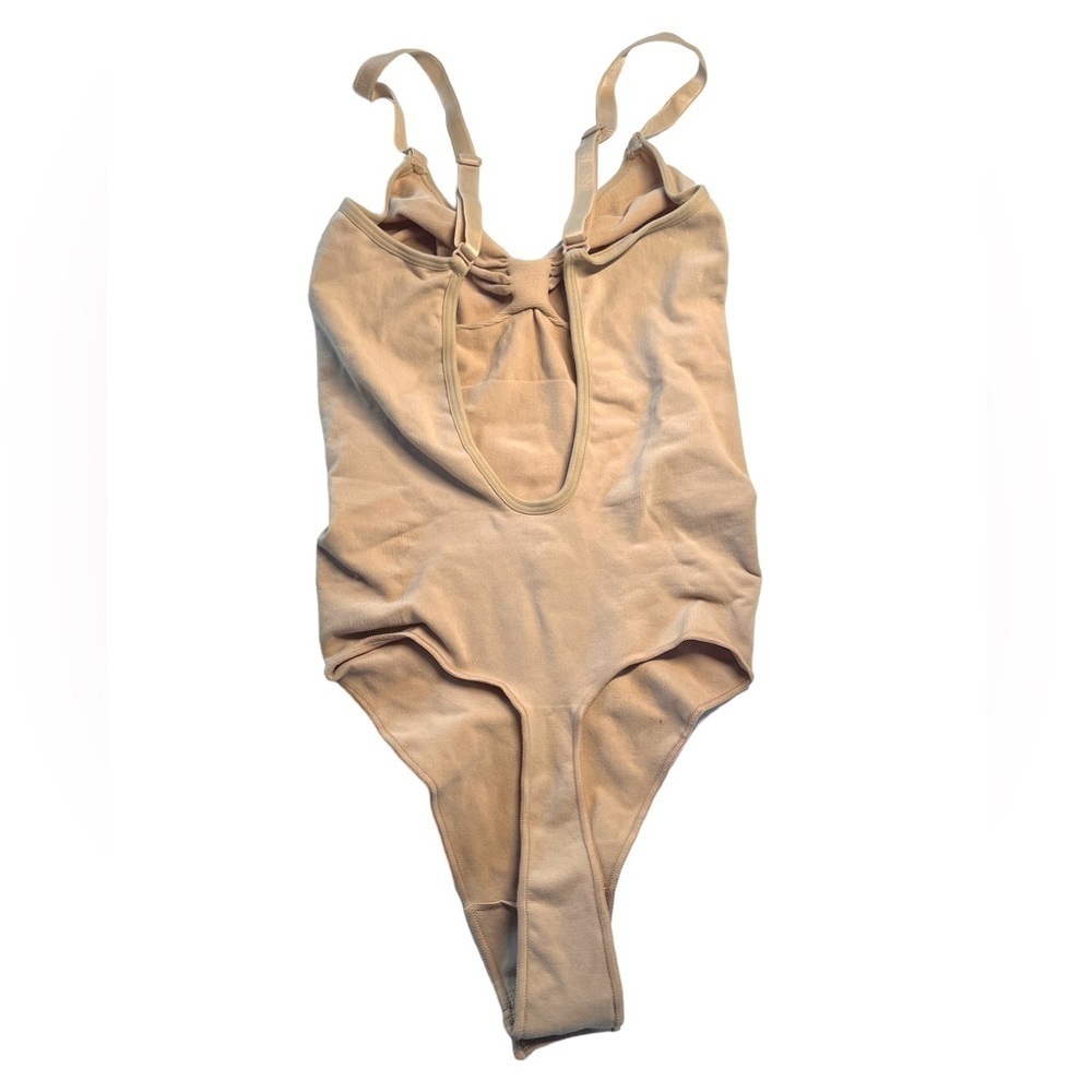 NWOT Skims Low Back Seamless Sculpting Thong Bodysuit 2X/3X Clay Beige MSRP $70